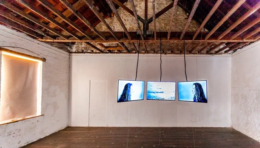 Installation View- 3 channel Video 'Doldrums' (Edit)